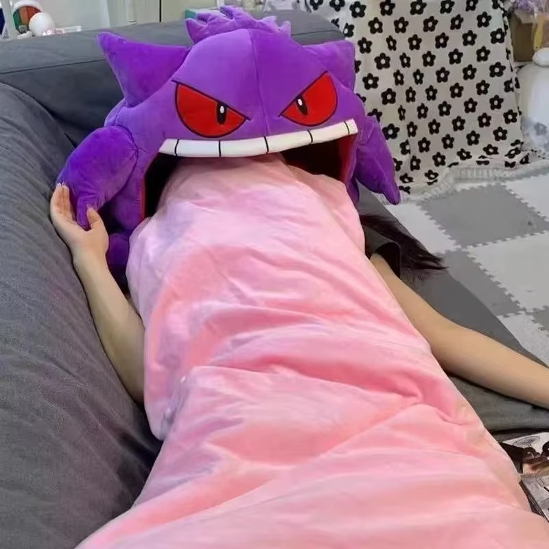 Gengar Blanket: Ultra-Soft Pillow & Blanket